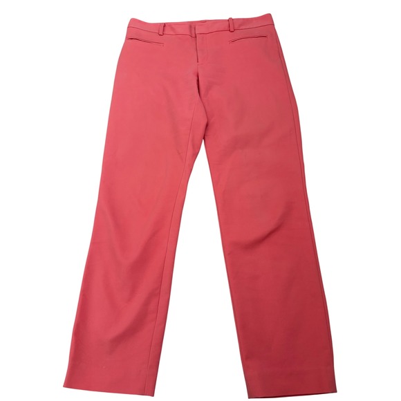Club Monaco Pants - Club Monaco Womens Coral Pink Straight Leg Dress Pants Trousers Sz 6 Career Work